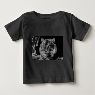 ブラック&ホワイトタイガー ベビーTシャツ