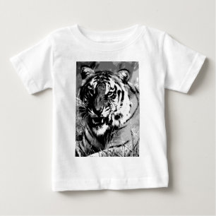 ブラック&ホワイトタイガー ベビーTシャツ