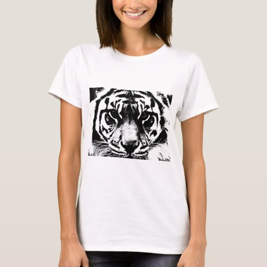 ブラック&ホワイトタイガー Tシャツ (正面)
