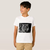 ブラック&ホワイトタイガー Tシャツ (正面フル)
