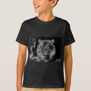 ブラック&ホワイトタイガー Tシャツ