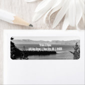 ブラック&ホワイトタホ差出人住所ラベル ラベル (インサイチュ)