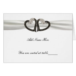 ブラック&ホワイトダイヤモンドハート座席表