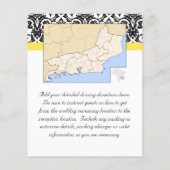 ブラック/ホワイトダマスク(黄鮮やか色) (裏面)