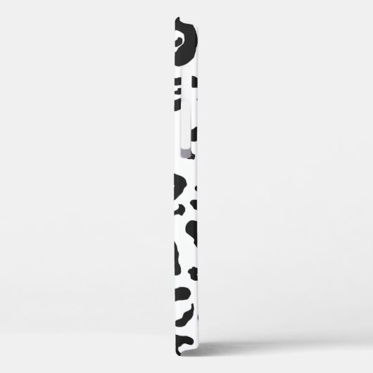 ブラック&ホワイトチータヒョウアニマルプリントケース – M Case-Mate iPhoneケース (裏面 / 左)