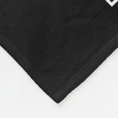 ブラック|ホワイトテニス名まパーソナライズされたたはモノグラム フリースブランケット (角)