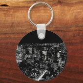 ブラック&ホワイトニューヨークシティナイト キーホルダー (正面)