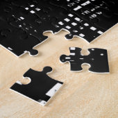 ブラック&ホワイトニューヨークシティミッドタウン ジグソーパズル (側面)