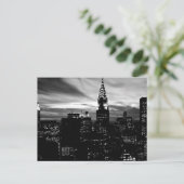 ブラック&ホワイトニューヨークシティミッドタウン ポストカード (スタンド正面)