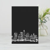 ブラック&ホワイトニューヨーク招待状 招待状 (スタンド正面)