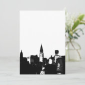 ブラック&ホワイトニューヨーク招待状 招待状 (スタンド正面)