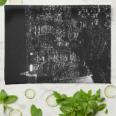 ブラック&ホワイトニューヨーク キッチンタオル (折り畳み)