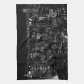 ブラック&ホワイトニューヨーク キッチンタオル (縦)