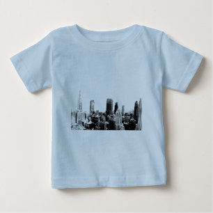 ブラック&ホワイトニューヨーク ベビーTシャツ