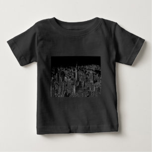 ブラック&ホワイトニューヨーク ベビーTシャツ