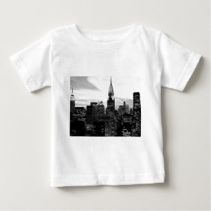 ブラック&ホワイトニューヨーク ベビーTシャツ