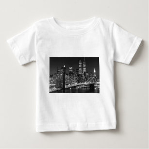 ブラック&ホワイトニューヨーク ベビーTシャツ