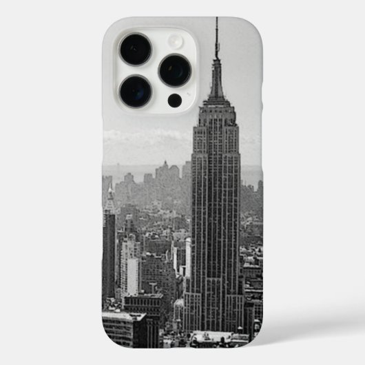 ブラック&ホワイトニューヨーク Case-Mate iPhoneケース (裏面)