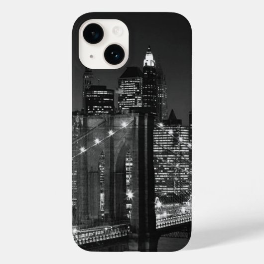 ブラック&ホワイトニューヨーク Case-Mate iPhoneケース (裏面)