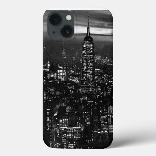 ブラック&ホワイトニューヨーク Case-Mate iPhoneケース (裏面)