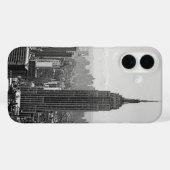 ブラック&ホワイトニューヨーク Case-Mate iPhoneケース (裏面 (横))