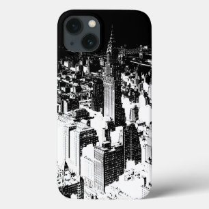 ブラック&ホワイトニューヨーク iPhone 13ケース