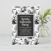 ブラック&ホワイトハロウィントワールパーティー 招待状 (スタンド正面)