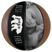 ブラック&ホワイトパパベ最高のアエバーカスタム写真 バスケットボール (縦)