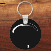 ブラック&ホワイトパラシュート – キーチェーン (正面)