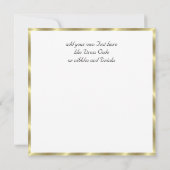 ブラック＆ホワイトパーティー招待状 招待状 (裏面)