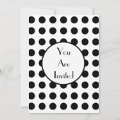 ブラック＆ホワイトパーティ招待状 招待状 (裏面)