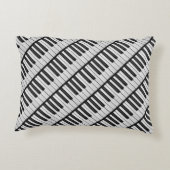 ブラック&ホワイトピアノ鍵 アクセントクッション (裏面)