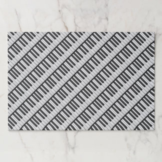 ブラック&ホワイトピアノ鍵 ペーパーパッド