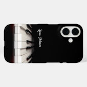 ブラック&ホワイトピアノ鍵 |音楽ファンのギフトCase-Ma Case-Mate iPhoneケース (裏面 (横))