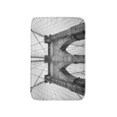 ブラック&ホワイトフォトブルックリンブリッジ バスマット (正面縦)