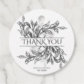 ブラック&ホワイトブランチ離れ&ズ結婚ス フェイバータグ (正面)