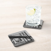 ブラック&ホワイトブルックリンブリッジニューヨークシティ コースター (右側)