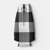 ブラック&ホワイトプレイドクーラーボックス ボトルクーラー (裏面)