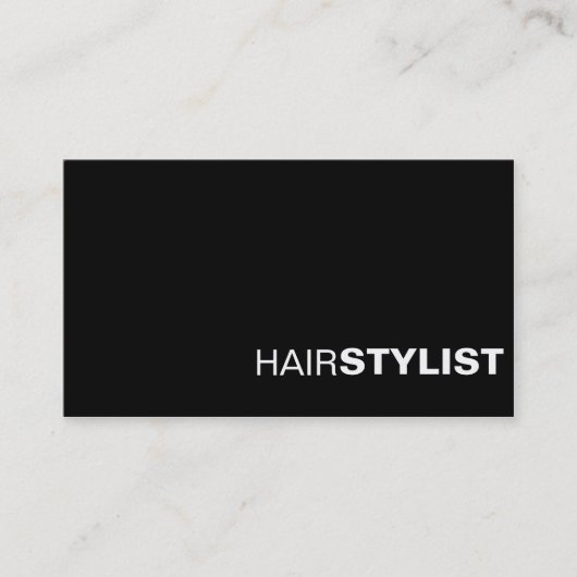 ブラック&ホワイトプロフェッショナルシックビジネスカード 名刺 (正面)