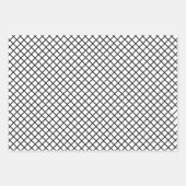 ブラック&ホワイトベリーリース |赤ブラシレタリング ラッピングペーパーシート (正面3)