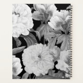ブラック&ホワイトペニー水カラーフローラアルバム プランナー手帳 (裏面)
