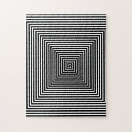 ブラック&ホワイトホールウェイボルテックス |錯覚 ジグソーパズル