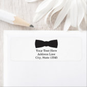 ブラック&ホワイトボウタイタキシドボーイズパーティー ラベル (インサイチュ)