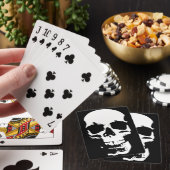 ブラック&ホワイトポップ・アートのアートスカルスタイリッシュカッコいい トランプ (インサイチュ)