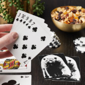 ブラック&ホワイトポップ・アートのアートポーラベア トランプ (インサイチュ)