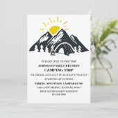 ブラック&ホワイトマウンテンテントキャンピングファミリー懇親会 招待状 (スタンド正面)