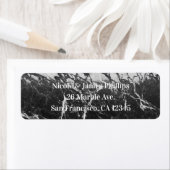 ブラック&ホワイトマーブルグモダンラムトレンディーパーティー ラベル (インサイチュ)