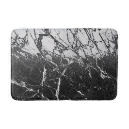 ブラック&ホワイトマーブルグモダンラムトレンディー バスマット