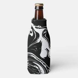 ブラック&ホワイトマーブルスタイルクール ボトルクーラー