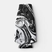 ブラック&ホワイトマーブルスタイルクール ボトルクーラー (裏面)